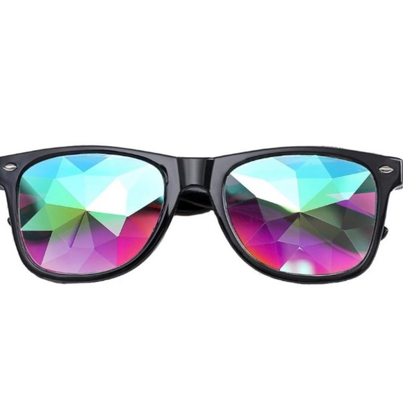 Diffracted Glass Lens Kaleidoscope Glasses - Picture 3 of 7